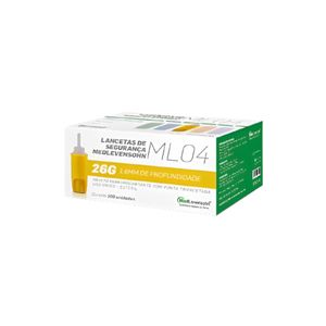 Lanceta de Segurança 26G 0,46 x 1,6mm 100un. MedLevensohn