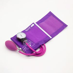 Aparelho de Pressão Adulto Nylon Velcro Premium Lilás