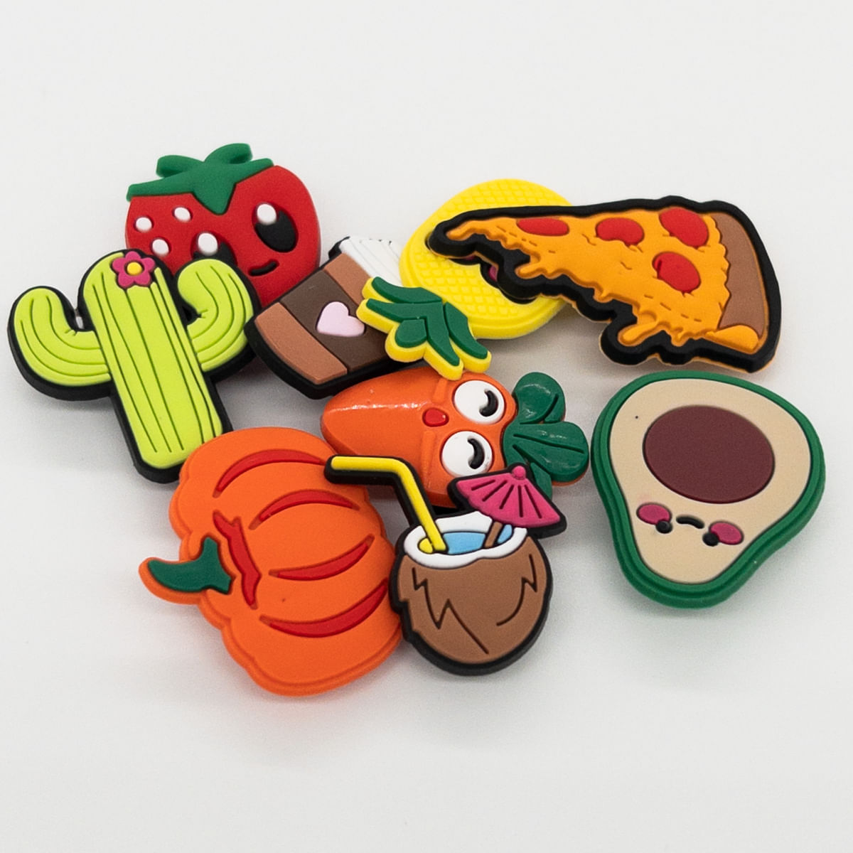 Pins Botons para Crocs Comidinhas 9un.
