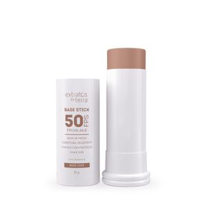 Base Stick Vegana FPS 50 Bege Café 12g Extratos da Terra