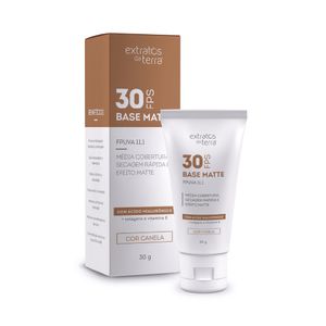 Base Matte Vegana FPS 30 Canela 30g Extratos da Terra