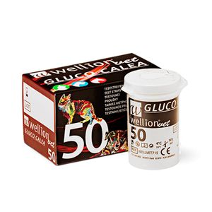 Tiras para Teste de Glicemia Veterinário Gluco Calea com 50un. WellionVet