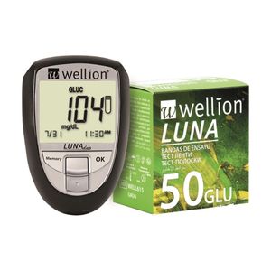 Aparelho de Colesterol e Glicemia Preto + 50 Tiras