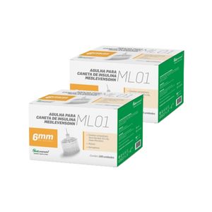 Agulha para Caneta de Insulina 6mm - Pague 1 Leve 2