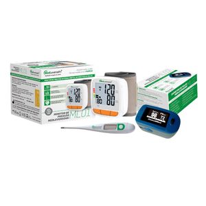Kit Aparelho de Pressão + Termômetro + Oxímetro Medlevensohn