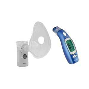 Nebulizador Ultrassônico + Termômetro Clínico Infravermelho