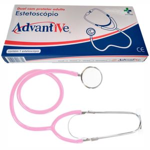 Estetoscópio Cardiológico Duosson Rosa Advantive