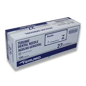 Agulha Gengival Longa 27G com 100 unid. Terumo