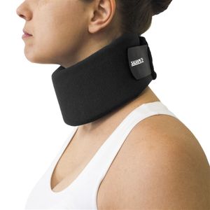 Colar Cervical Espuma com Reforço Interno Preto G Salvapé