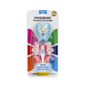 Suporte Dente Azul e Rosa para Escova de Dente com 2 un.