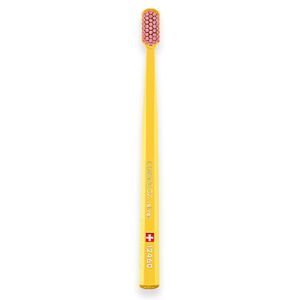 Escova Dental 12460 Velvet Adulto Cabo Amarelo Cerdas Rosa