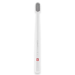 Escova Dental 12460 Velvet Adulto Cabo Branco Cerdas Cinza