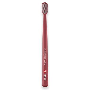 Escova Dental 12460 Velvet Adulto Cabo Vinho Cerdas Cinza