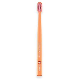 Escova Dental 12460 Velvet Adulto Cabo Laranja Cerdas Rosa