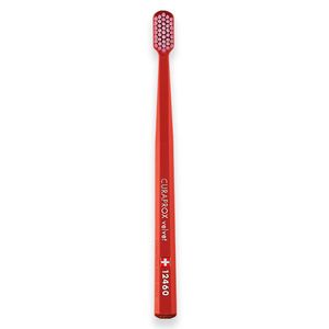 Escova Dental 12460 Velvet Adulto Cabo Marrom Cerdas Rosa