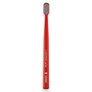 Escova Dental 12460 Velvet Adulto Cabo Marrom Cerdas Cinza
