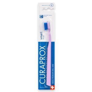 Escova Dental Smart Adulto Cabo Roxo Cerdas Azul Marinho
