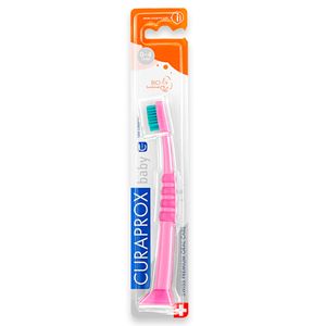 Escova Dental 4260 Baby 0-4 Cabo Rosa Cerdas Verde