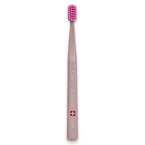 Escova Dental Smart Adulto Cabo Marrom Cerdas Rosa