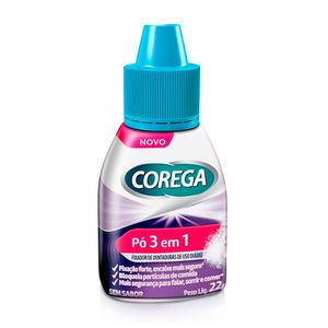 Fixador de Dentaduras Pó Corega 22g sem Sabor Colgate