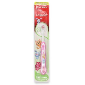 Escova Dental Infantil 0-2 Coelho Extra Macia Rosa Colgate