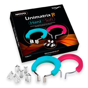 Unimatrix R 50 Matrizes (P / M / G) + 2 Grampos Hard/Soft + 8 Protetores Triangulares - TDV