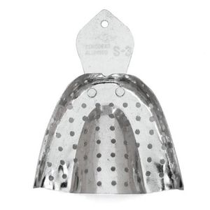 Moldeira Avulsa Perfurada Adulto Inox S-3 Dentado - Tecnodent