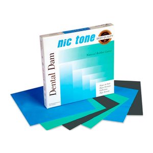 Lençol de Borracha Verde Grosso Dental Dam com 36 unidades 6x6 - Nic Tone
