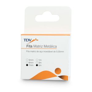 Fita Banda Matriz Metálica 7mm 5m - TDV
