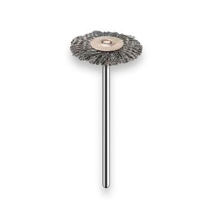 Escova de Aço Prateado Para Limpeza de Brocas PM 22mm Com 1 Roda - American Burrs