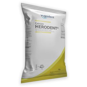 Gesso Pedra Herodent Amarelo Tipo III 1 Kg - Vigodent
