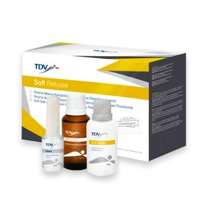 Kit Reembasador Resina Macia Soft Rebase Transparente 30g - Tdv