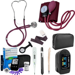 Kit Enfermagem Completo Acadêmico e Profissional Vinho