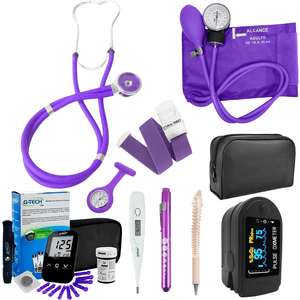 Kit Enfermagem Completo Acadêmico e Profissional Lilás