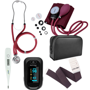 Kit Enfermagem Acadêmico Completo Vinho
