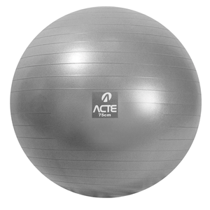 Bola Gym Ball 75 cm Cinza Acte