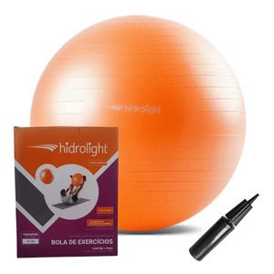 Bola de Exercícios Suiça com Bomba de Ar - Academia - Pilates - Yoga - 55cm - Hidrolight