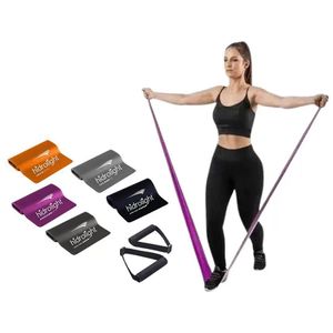 Kit 5 Faixas Elástica Exercícios Pilates TPE FL71 Hidrolight