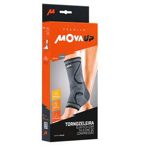 Tornozeleira Elástica com Silicone de Compressão Mova Up
