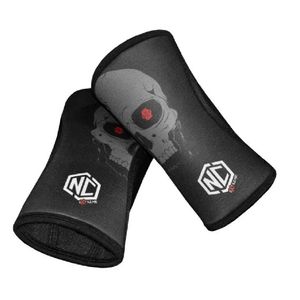 Joelheira Alta Performance 7mm Nc Extreme Gray Skull (Par)