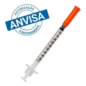 Seringa para Insulina com Agulha 0,5ml 30G 5cx com 10un.