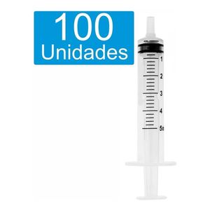 Seringa Descartável sem Agulha Luer Slip 5ml 100un.