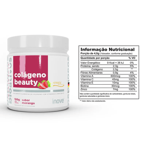 Colágeno Beauty Verisol Sabor Morango Inove Nutrition 120g