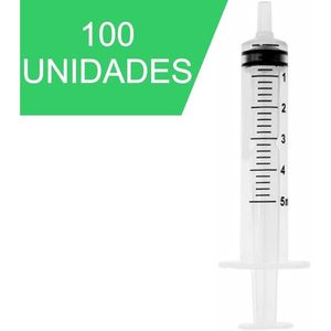 Seringa Descartável Luer Slip 5ml 100un. SR