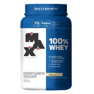 100% Whey 900g Pote Max Titanium