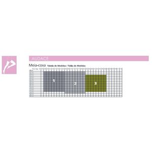 Meia de Compressão 15-20 mmHg Audace Feminina AF Ponteira Aberta