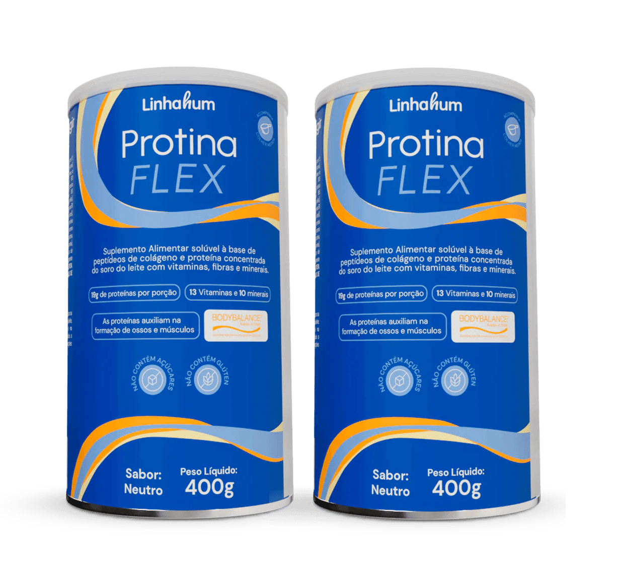 Suplemento Alimentar Protina Flex 400g com 2un. Linhahum