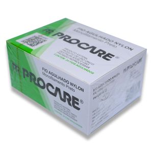 Fio de Sutura Nylon 4-0 Ag. 3/8 20mm com 24un. Procare