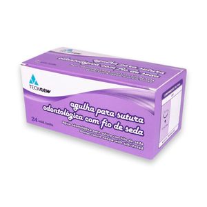 Fio de Sutura Seda 3-0 Ag. 1,7cm com 24un. Technew
