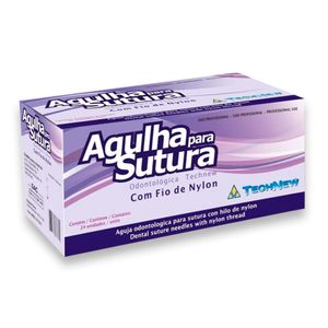 Fio de Sutura Nylon 4-0 Ag. 1,5cm com 24un. Technew